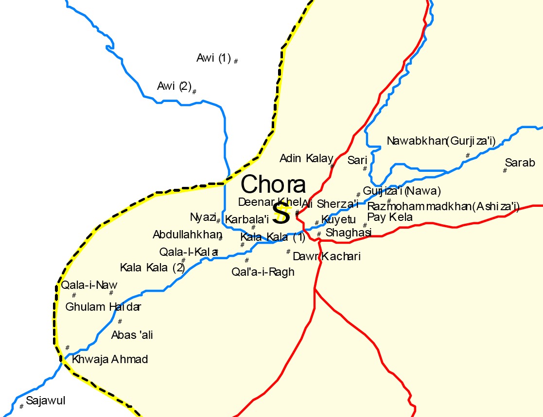 Chora valley - AIMS map