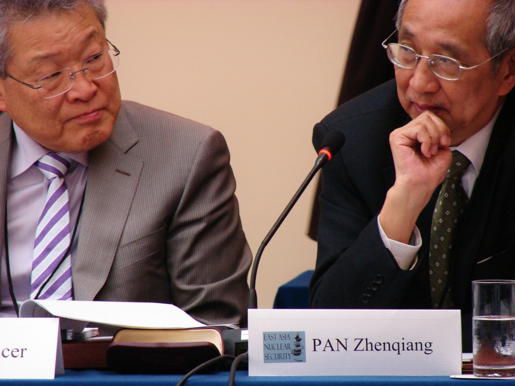 Kim Spencer - Pacific Century Institute (left) and Pan Zhenqiang - China Reform Forum (right).
