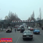 Traffic jam in May 2013 in Pyongyang - youtube.