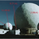 Figure 25. Radomes at Pine Gap in 1986 (Antennas 68-B, 80-B, 71-A, 68-A 77-A and 85-A)