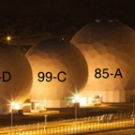 Figure 4. Principal SIGINT and FORNSAT/COMSAT parabolic antennas in radomes (annotated) Source: Kristian Laemmle-Ruff, (Attribution - NonCommercial CC BY-NC).