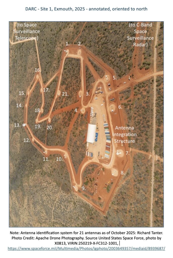 DARC - Site 1, Exmouth, 2025 - annotated, oriented to north